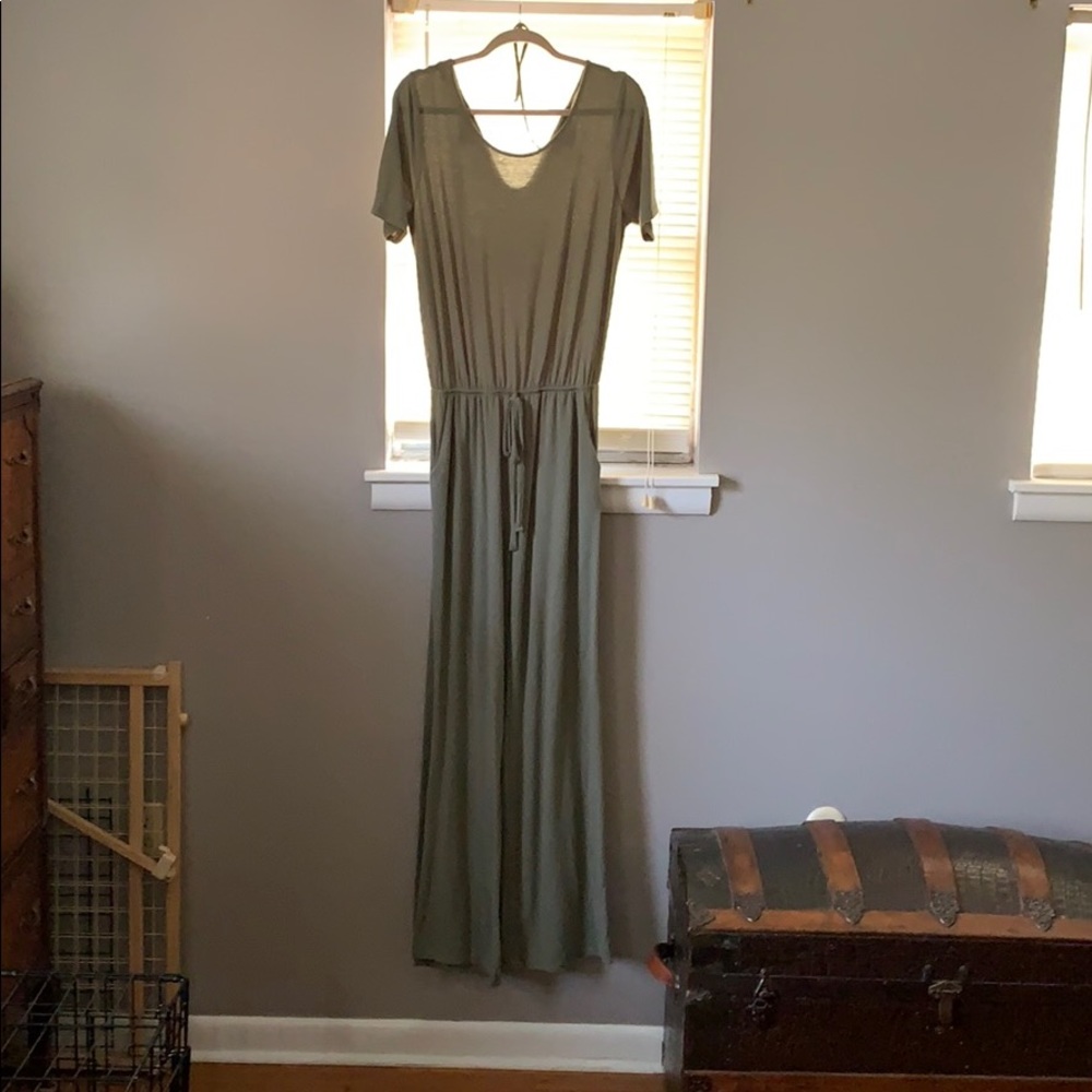 Olive green jumpsuit